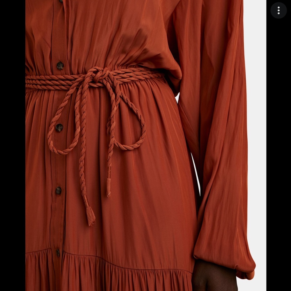 NWT! A.L.C. Jenine Belted Midi Dress - Picture 4 of 14